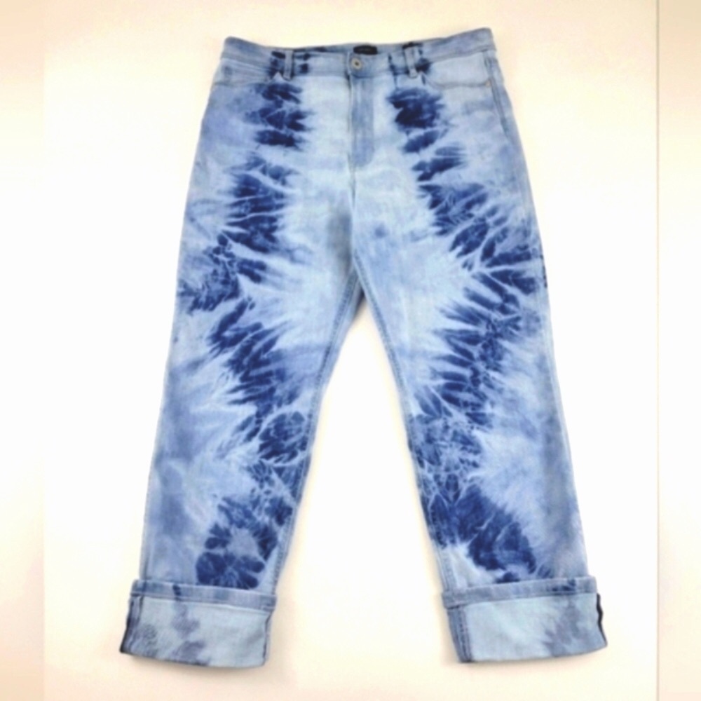 J.Jill High Rise Fit Capris Denim Dye Jeans Size 14